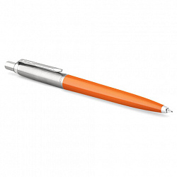 Ручка шариковая PARKER "Jotter Orig Orange", корпус оранжевый, детали хром, блистер, синяя, 2076054