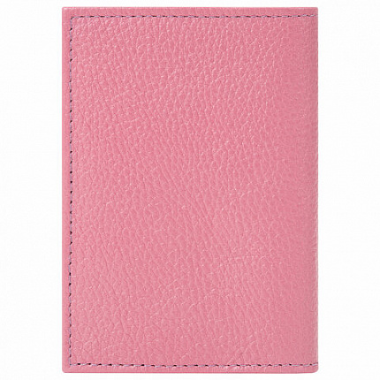 Обложка для паспорта натуральная кожа флоттер, принт "Девушка", цвет пудрово-розовый, BRAUBERG, 238868