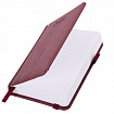Ежедневник датированный 2026 МАЛЫЙ ФОРМАТ 100х150 мм, А6, BRAUBERG Wood, под кожу, бордовый, 117265