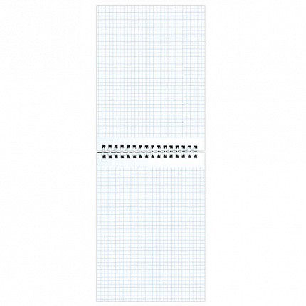 Блокнот А5 146х209 мм, 80 л., гребень, картон, жесткая подложка, клетка, ОФИСМАГ, темно-серый, 129868