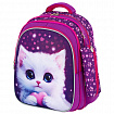 Рюкзак BRAUBERG KIDS MIND с пеналом в комплекте, 2 отделения, "Humble Cat", 40х28х18 см, 273176