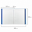 Папка 20 вкладышей BRAUBERG "Office", синяя, 0,5 мм, 222628
