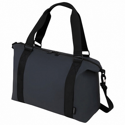 Сумка спортивная HEIKKI QUICK MOVE (ХЕЙКИ), карман на молнии, багажная лента, серая, 41х32х15 см, 273879