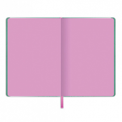 Блокнот-скетчбук А5 (148x218 мм), BRAUBERG "Metropolis Mix", под кожу, 80 л., без линовки, мятный, 113319