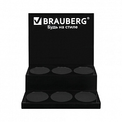 Подставка под ручки и карандаши в тубах BRAUBERG, металл, 6 отделений, 32x30x21 см, 505913