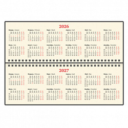 Планинг датированный 2026 305х140 мм BRAUBERG "Comodo", под кожу, черный, 117223