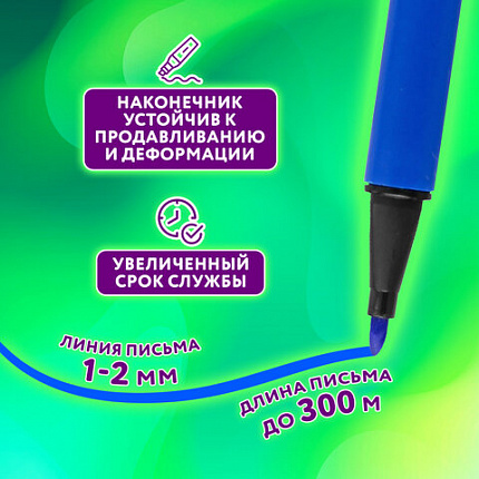Фломастеры ЮНЛАНДИЯ "ДОМИКИ", 24 цвета, трехгранные, вентилируемый колпачок, картон, 152183