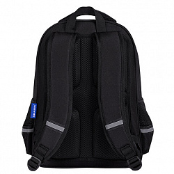 Рюкзак BRAUBERG SOFT, 2 отделения, 3 кармана, "Dark night", СВЕТООТРАЖАЮЩИЙ ПРИНТ, 40х31х15 см, 273119