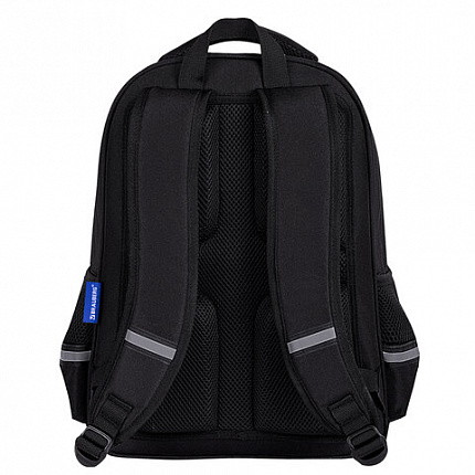 Рюкзак BRAUBERG SOFT, 2 отделения, 3 кармана, "Dark night", СВЕТООТРАЖАЮЩИЙ ПРИНТ, 40х31х15 см, 273119