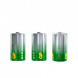 Батарейки КОМПЛЕКТ 2 шт., GP Super G-Tech, D (LR20, 13А), алкалиновые, блистер, 13A-2CR2