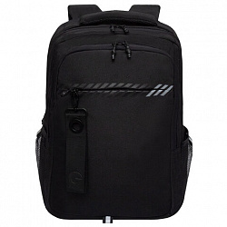 Рюкзак GRIZZLY школьный, анатомическая спинка, 2 отделения, для мальчиков, "BLACK STRIPES", 42х31х22 см, RU-532-1/2