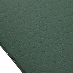 Тетрадь А5, 96 л., HATBER, скоба, клетка, soft-touch ламинация, тиснение КРОКО, "СОЛО_Пихтовый", 096336, 96Т5лтВ1