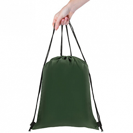 Мешок для обуви BRAUBERG ПРОЧНЫЙ, на шнурке, хаки, 42x33 см, 270289