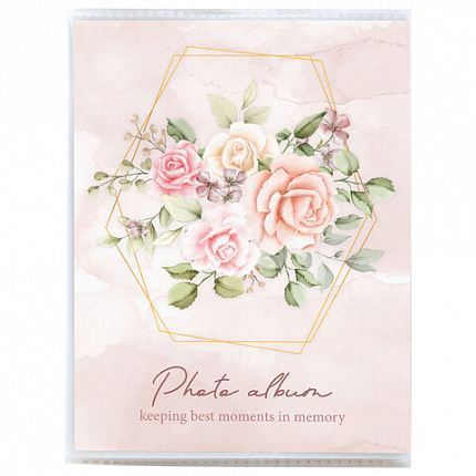 Фотоальбом BRAUBERG "Watercolor flowers" на 36 фото 10х15 см, мягкая обложка, 391431