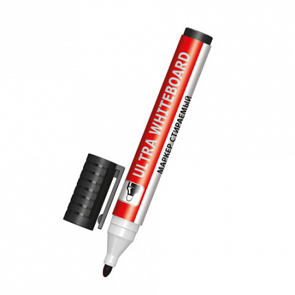 Маркеры стираемые для белой доски НАБОР 4 ЦВЕТА, BRAUBERG "ULTRA WHITEBOARD MARKER", 3 мм, 152635