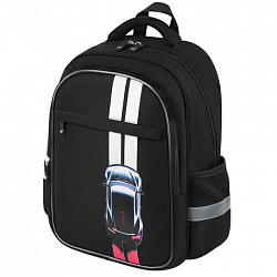 Рюкзак BRAUBERG FAVOUR, 2 отделения, 3 кармана, "Upright car", 40х29х15 см, 274434