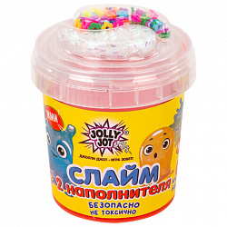 Слайм с наполнителями МИКС, 140 г, ассорти 6 видов, JOLLY JOT (ДЖОЛЛИ ДЖОТ), 665950