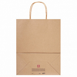 Пакет подарочный КОМПЛЕКТ 7 шт., 26x13x32 см, скретч-слой + стилус, "Heart on Kraft", ЗОЛОТАЯ СКАЗКА, 591971