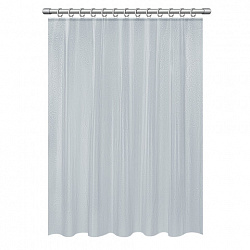 Шторка для ванной EVA, 180х180 см, кольца в комплекте, СЕРАЯ ГОЛОГРАФИЯ, PRIMILA (ПРИМИЛА), 700104