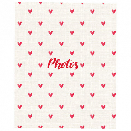 Фотоальбом BRAUBERG "Cute hearts" на 200 фото 10х15 см, твердая обложка, 391427