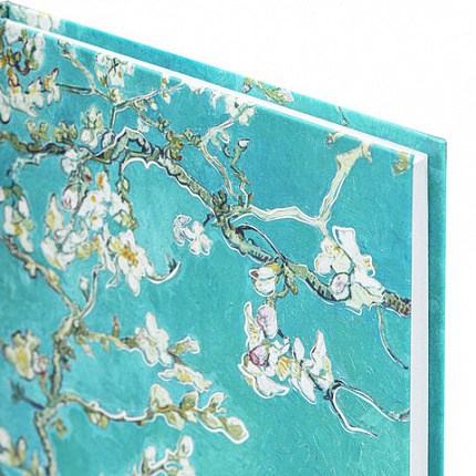 Блокнот А5 (134х206 мм), 80 л., твёрдый, клетка, фольга, STAFF, "Ван Гог", 114427