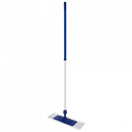 Швабра КОМПЛЕКТ черенок 75-140 см + флаундер + МОП микрофибра (ТИП К), еврорезьба, YORK "Smart", 81140