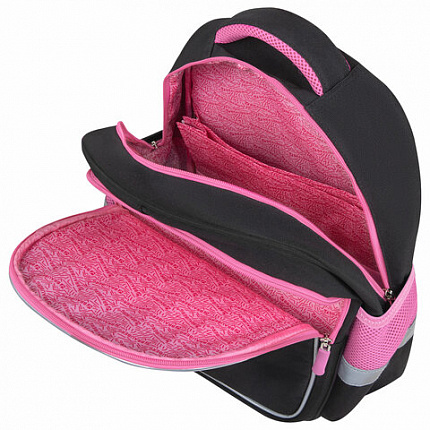 Рюкзак BRAUBERG FAVOUR, 2 отделения, 3 кармана, "Сонный котик", 40х29х15 см, 272058
