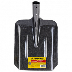 Лопата совковая без черенка 22х35 см, ребра жесткости, рельсовая сталь, RABBITEX (РАББИТЕКС) "RAIL STEEL", 700488