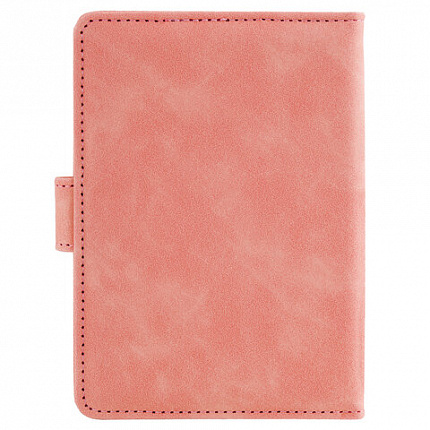 Обложка для паспорта и документов с защитой от считывания, 9 карманов, магнит, экокожа, розовая, BRAUBERG, 238755