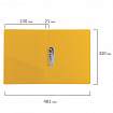 Папка с боковым металлическим прижимом и внутренним карманом BRAUBERG "Contract", желтая, до 100 л., 0,7 мм, бизнес-класс, 221790