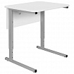 Стол-парта 1-местный регулируемый СУТ.54, 600х500х520-640 мм, рост 2-4, серый каркас, ЛДСП белая