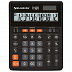 Калькулятор настольный BRAUBERG AAA-888 (202x159 мм), 12 разрядов, ЧЕРНЫЙ, двойное питание, 273981
