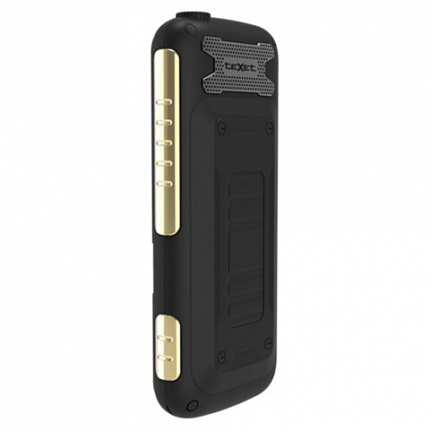 Телефон мобильный TEXET TM-D400, 2 SIM, 1,77", 32 Мб, microSD, FM, MP3, IP54, фонарик, черный, 127371