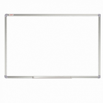 Доска магнитно-маркерная 60х90 см, алюминиевая рамка, ГАРАНТИЯ 10 ЛЕТ, STAFF, 235462