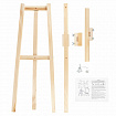 Мольберт напольный из липы "Лира", 67х162х48 см, высота холста до 100 см, BRAUBERG ART DEBUT, 192337
