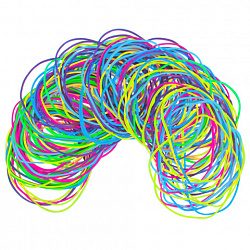 Резинки банковские TPR универсальные, диаметр 60 мм, 100 г, ЯРКИЕ ЦВЕТА, BRAUBERG SPECIAL, 440191