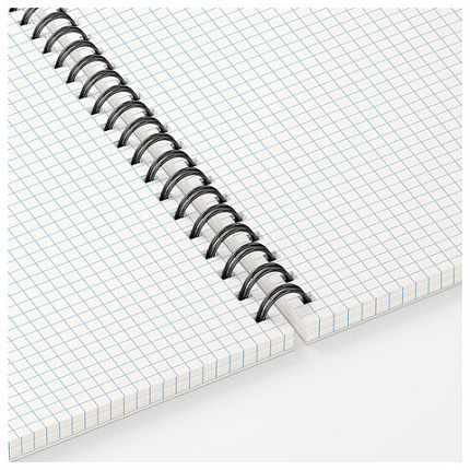 Тетрадь А5, 96 л., ОФИСМАГ, гребень, клетка, обложка картон, СИНЯЯ, 405639