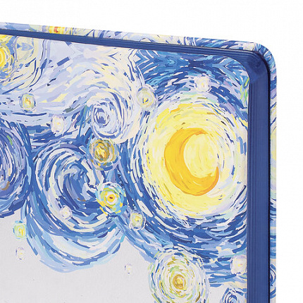 Ежедневник учителя специализированный А5 (215х145 мм) BRAUBERG, 144 л., кожзам, "Звездная ночь", 112709