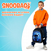 Рюкзак SNOOBAG (СНУБЭГ) FLOSSY, 2 отделения, 3 кармана, "Гонки", объемный дизайн, 40х28х18 см, 274442