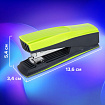 Степлер №24/6, 26/6 BRAUBERG "SUPER", до 30 листов, зелено-черный, 272741