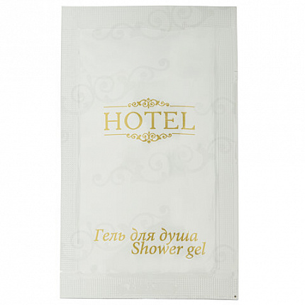 Гель для душа одноразовый 10 мл, КОМПЛЕКТ 500 шт., HOTEL, саше, флоупак, 2000113