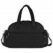 Сумка дорожная HEIKKI HANDY (ХЕЙКИ), карман на молнии, багажная лента, черная, 43х16х30 см, 273873