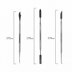 Стеки для лепки и моделирования металлические НАБОР 3 шт., BRAUBERG ART CLASSIC, 271170