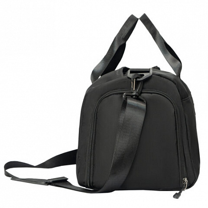 Сумка спортивная HEIKKI MOVE PLUS (ХЕЙКИ) с отд. для обуви и мокрых вещей, черная, 21x45x20 см, 272626