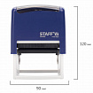 Штамп самонаборный 7-строчный STAFF, оттиск 60х35 мм, "Printer 8028", КАССЫ В КОМПЛЕКТЕ, 237429