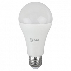 Лампа светодиодная ЭРА RED LINE, 25 (200) Вт, цоколь Е27, груша, нейтральный белый свет, 25000 ч., LED A65-25W-4000-E27, Б0048010