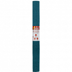 Бумага гофрированная/креповая, 110 г/м2, 50х250 см, морская волна, в рулоне, ОСТРОВ СОКРОВИЩ, 112536