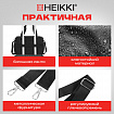 Сумка дорожная HEIKKI HANDY (ХЕЙКИ), карман на молнии, багажная лента, черная, 38х16х25 см, 273874