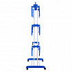 Сушилка напольная для белья раскладная МНОГОФУНКЦИОНАЛЬНАЯ, 3 уровня, на колесах, LAIMA HOME, 607807