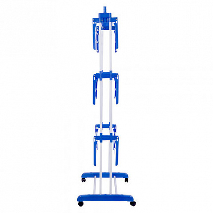 Сушилка напольная для белья раскладная МНОГОФУНКЦИОНАЛЬНАЯ, 3 уровня, на колесах, LAIMA HOME, 607807